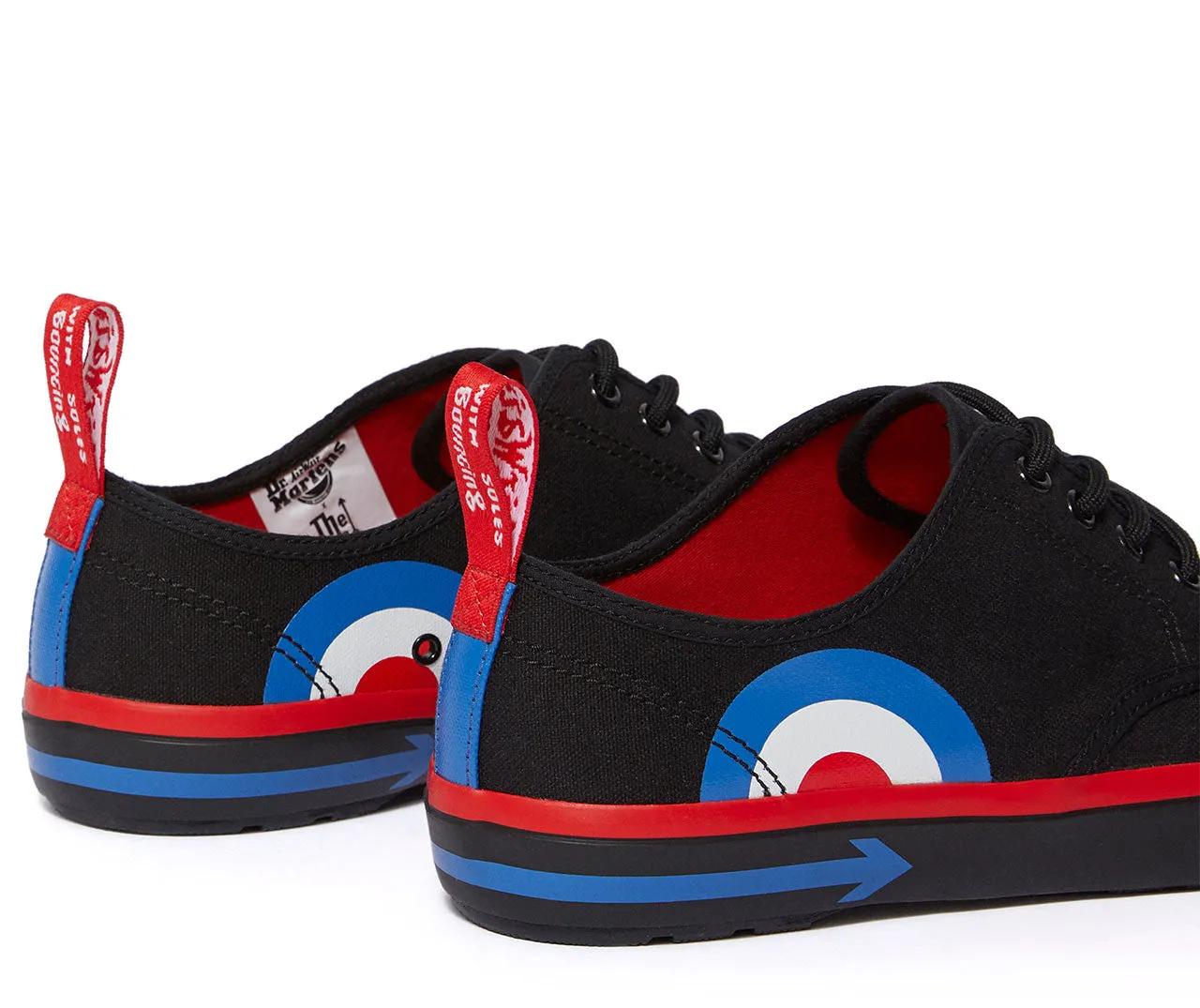 PRESSLER WHO BLACK TARGET CANVAS SHOE