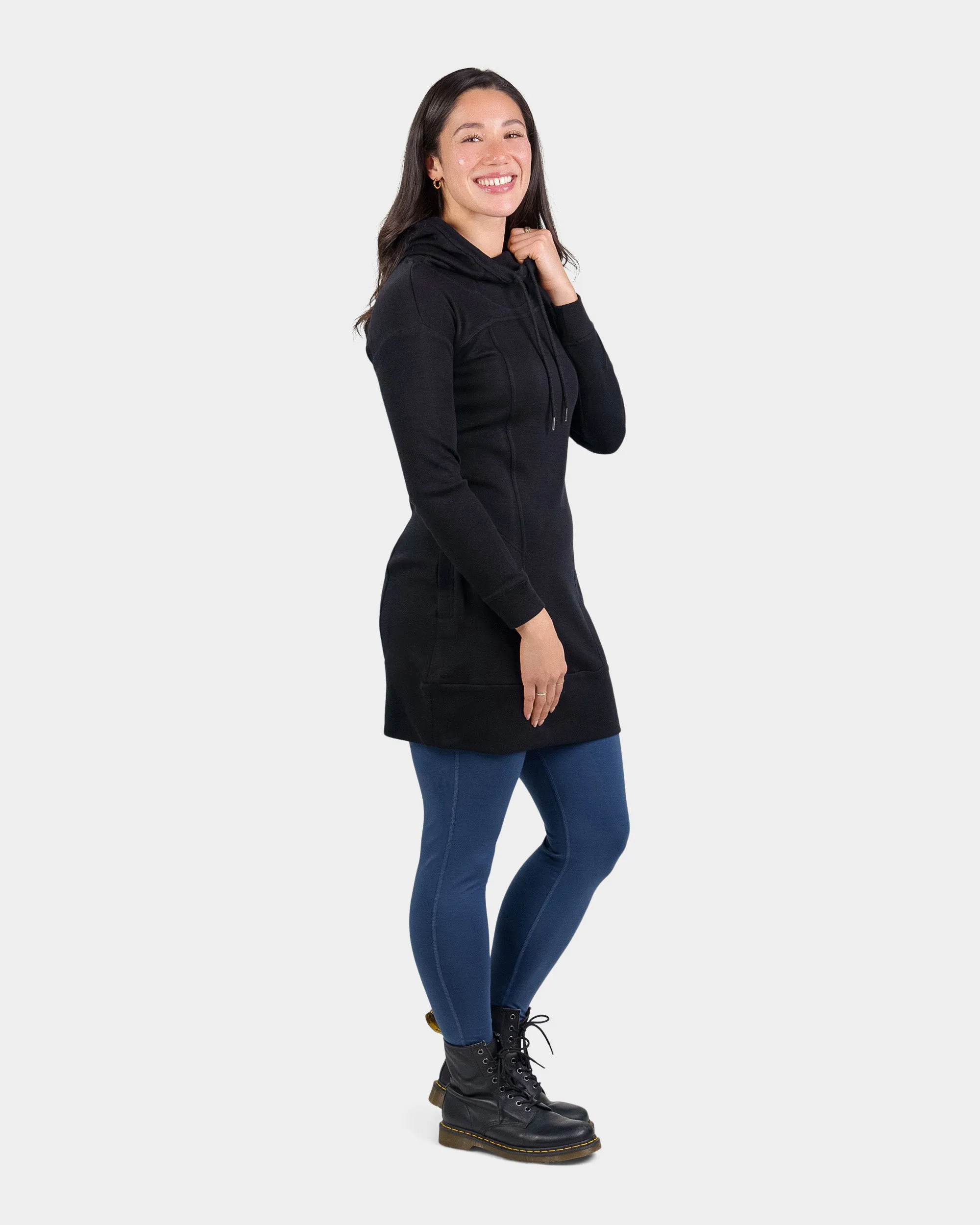 Pro-Knit Hoodie Dress