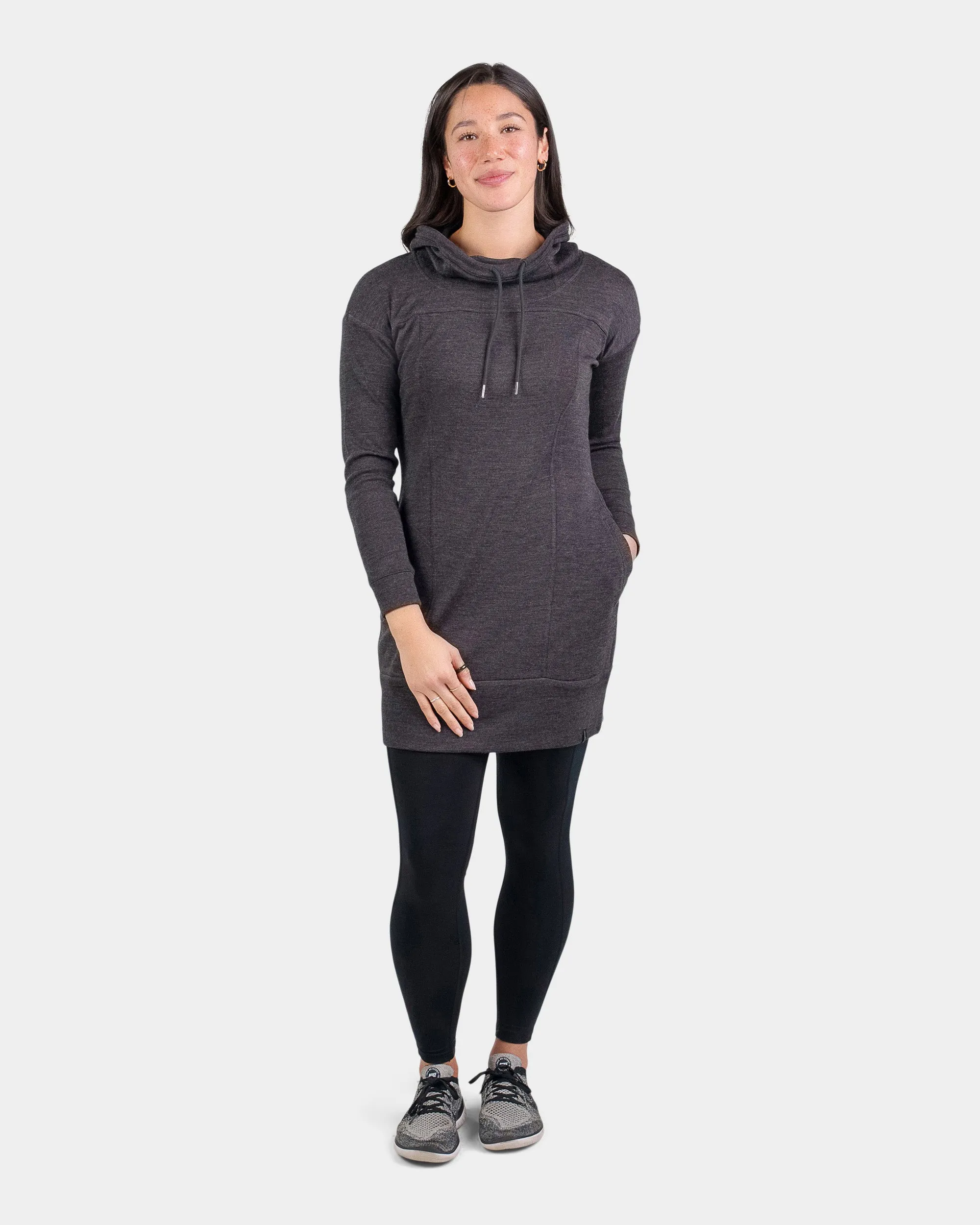 Pro-Knit Hoodie Dress