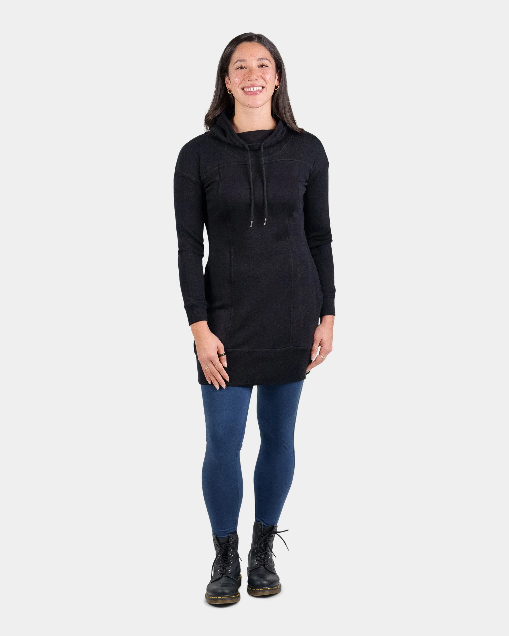 Pro-Knit Hoodie Dress