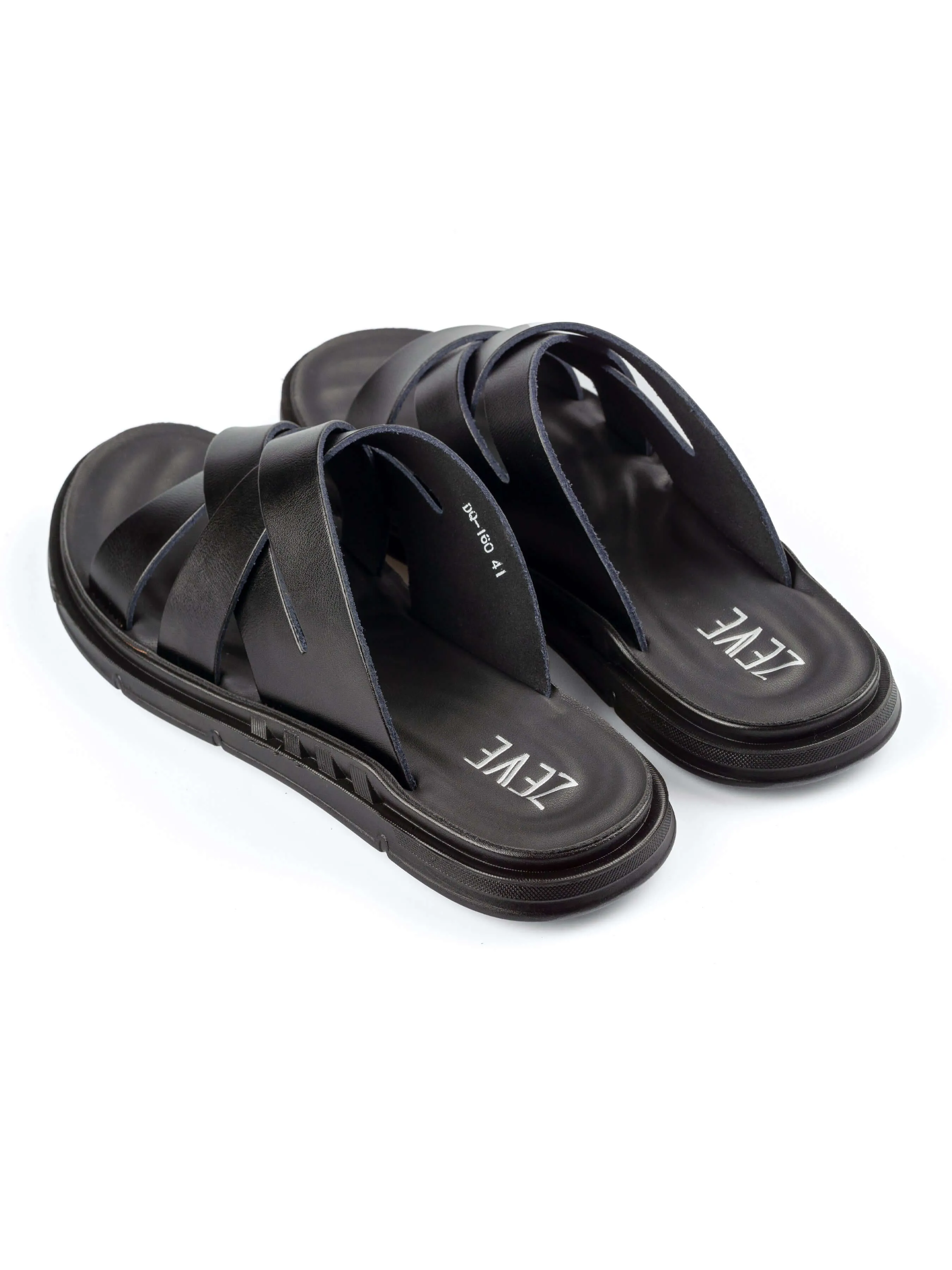 Remy Sandal - Black Leather