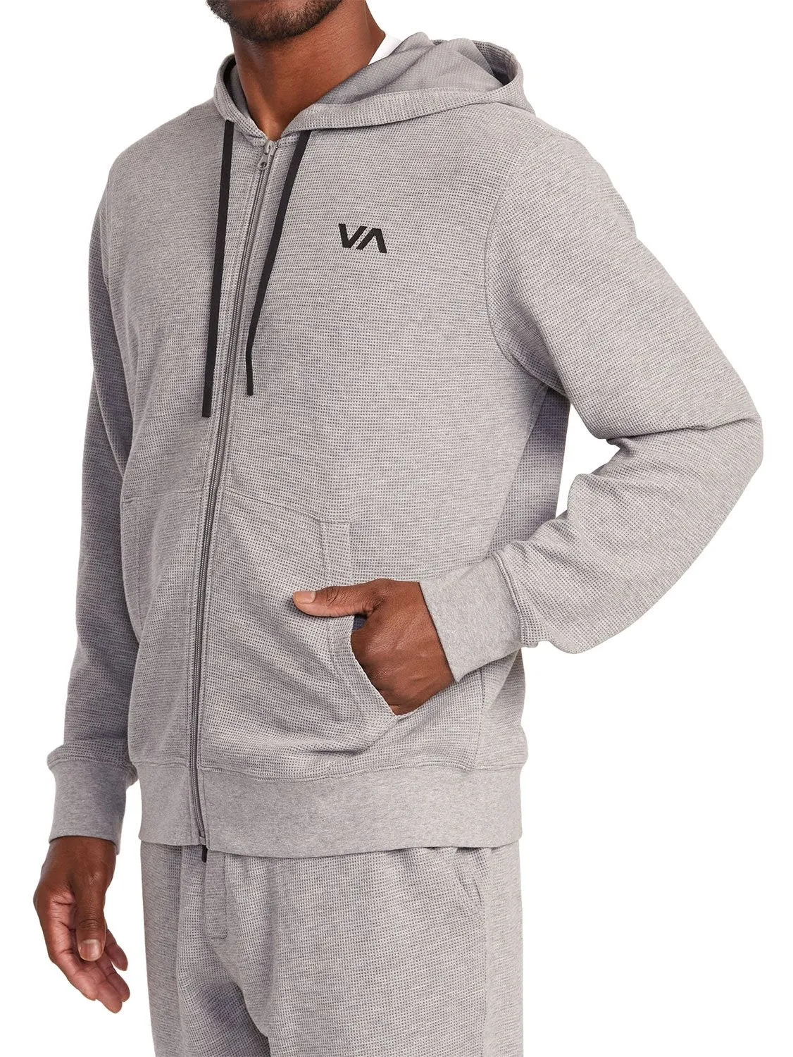 RVCA Men's Waffle Zip Hood