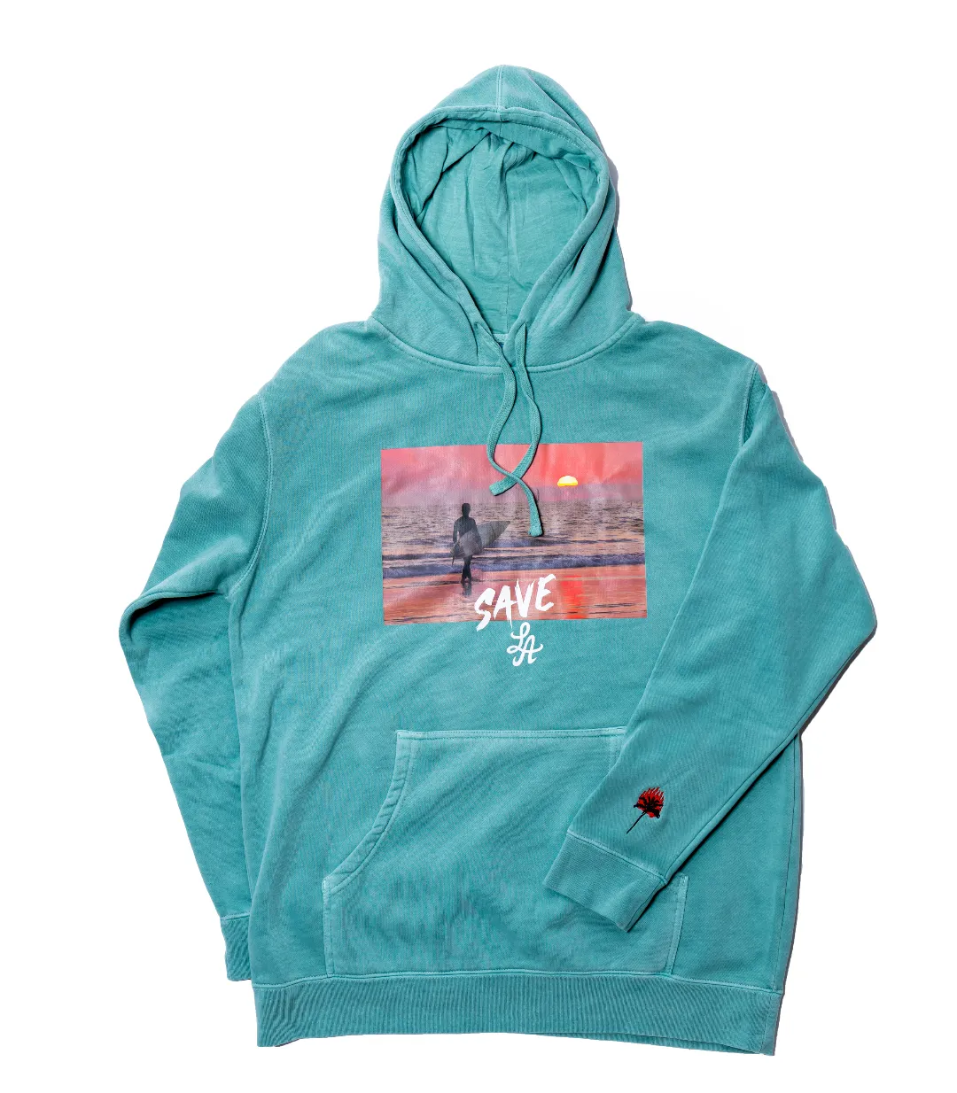 SAVE LA MALIBU HOODIE - TEAL