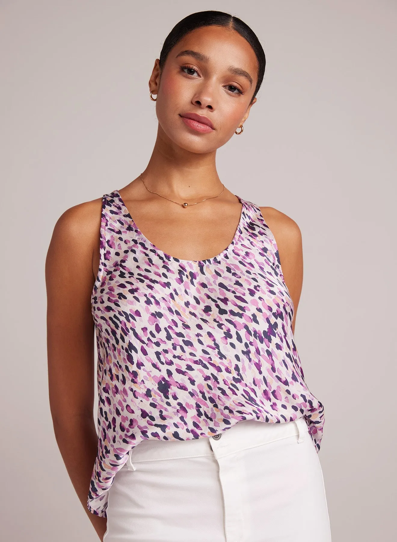 Scoop Neck Tank - Confetti Print