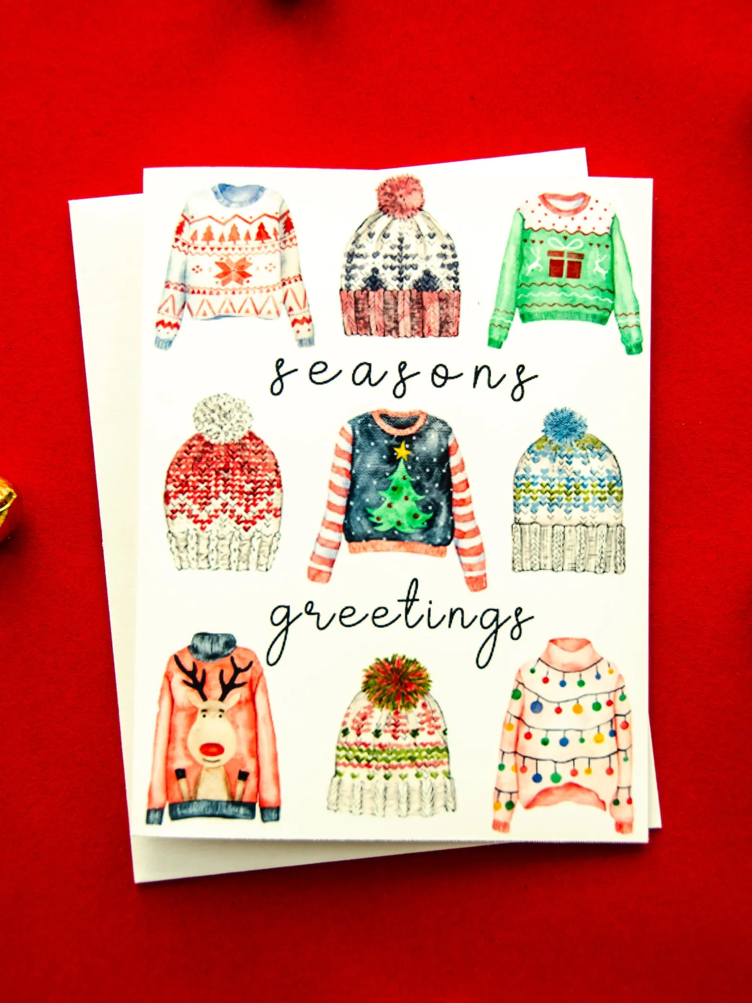 Seasons Greetings Sweater Holiday Card