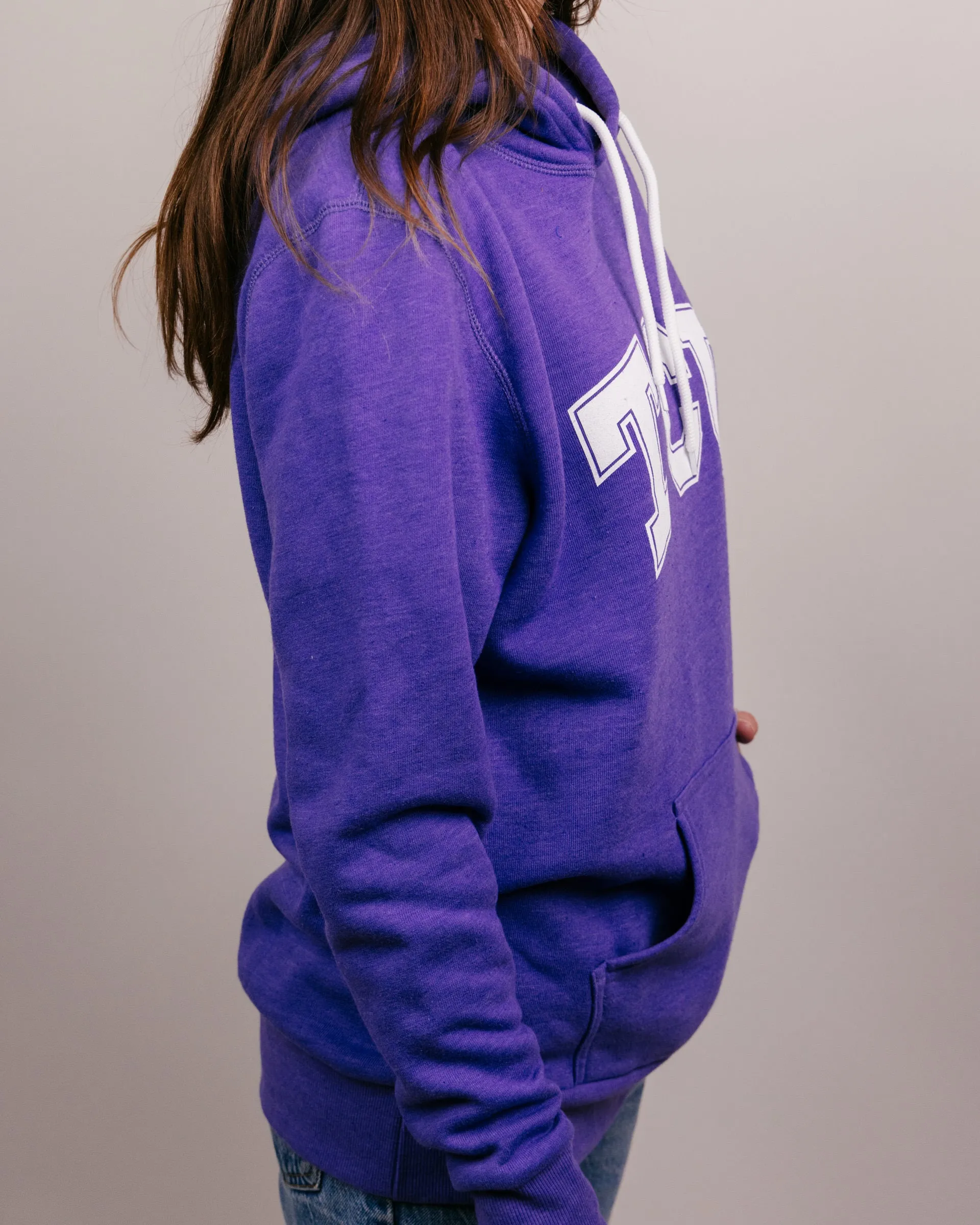 TCU Logo Purple Hoodie