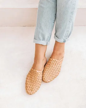 Tulum Woven Mule - Cream