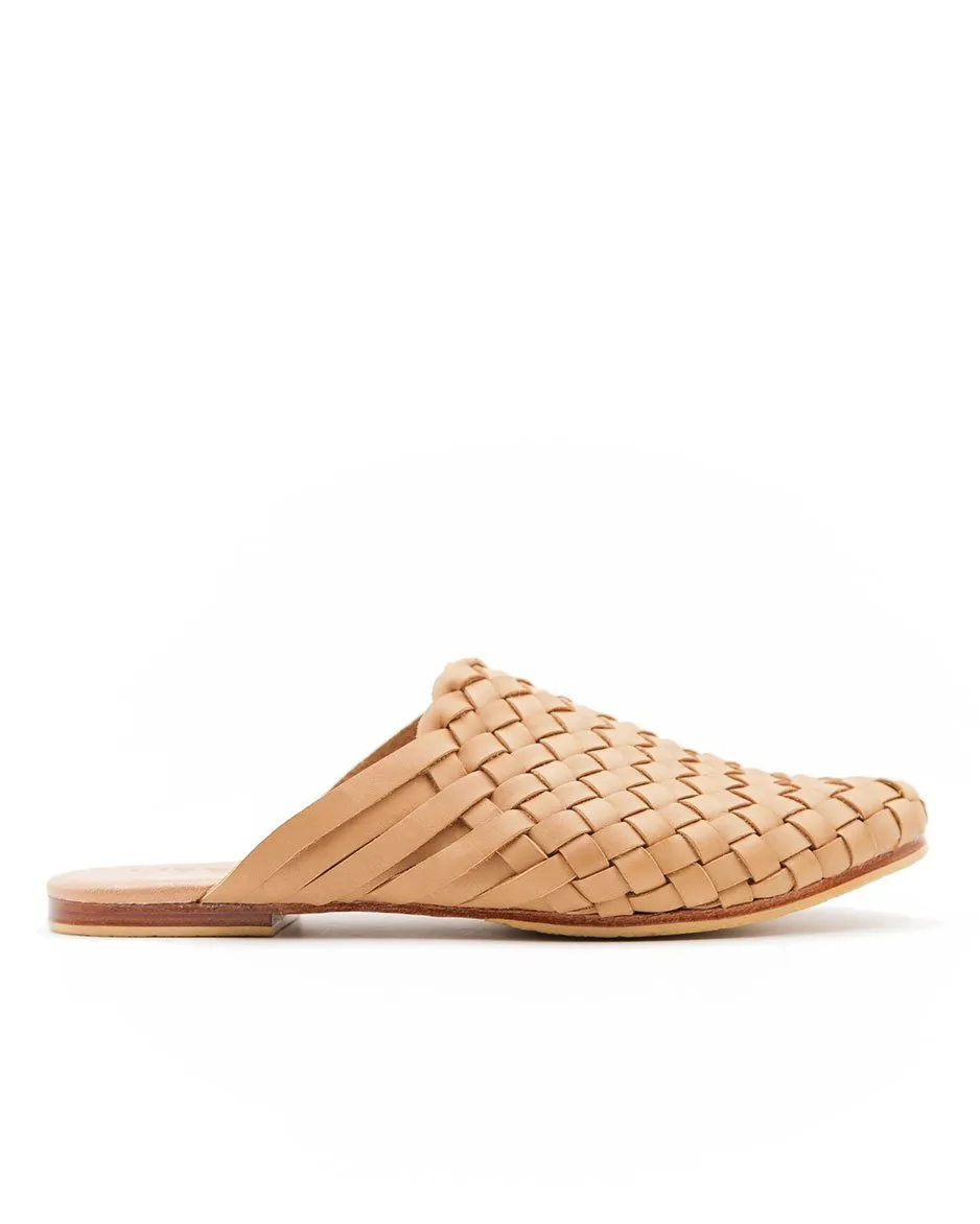 Tulum Woven Mule - Cream