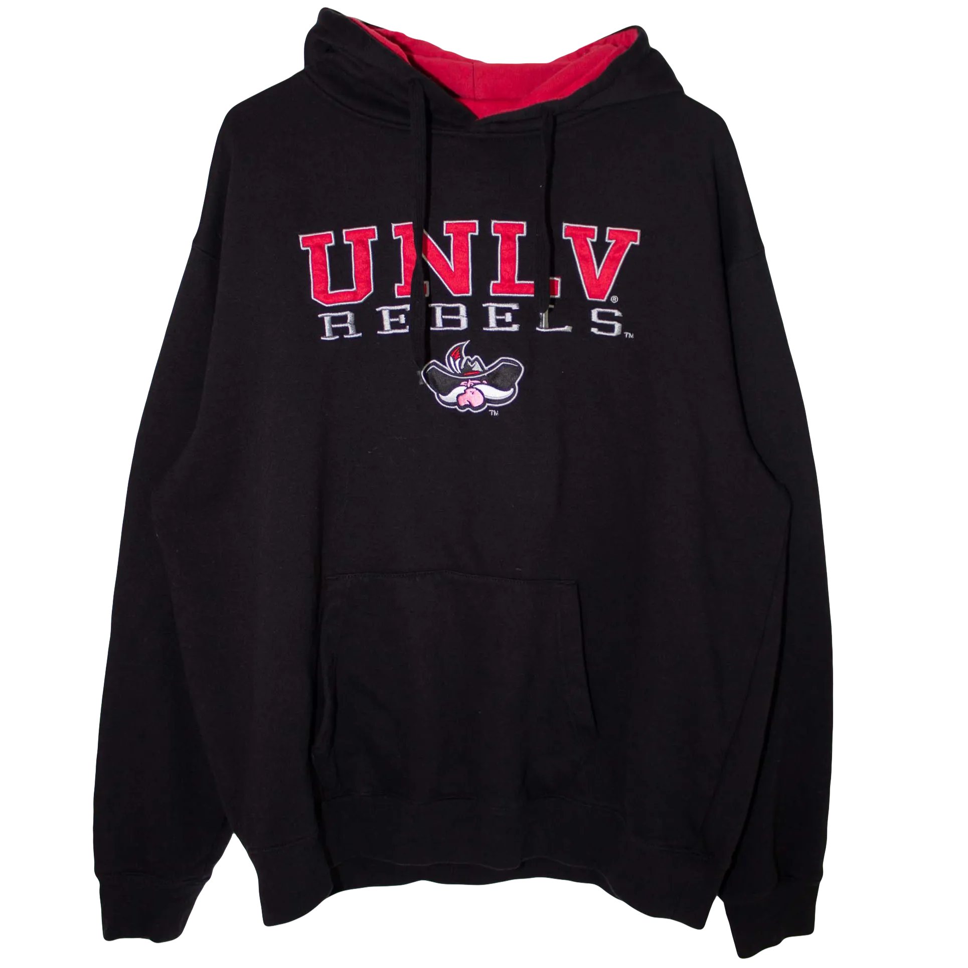 Vintage Embroidered UNLV Rebels Pro Sports Hoodie Black (XL)